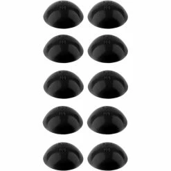 Plastique 10x Cache Vis Lèvre D'étanchéité Tête Cylindrique Bombée 14mm Zebra Pias Tôle Noir