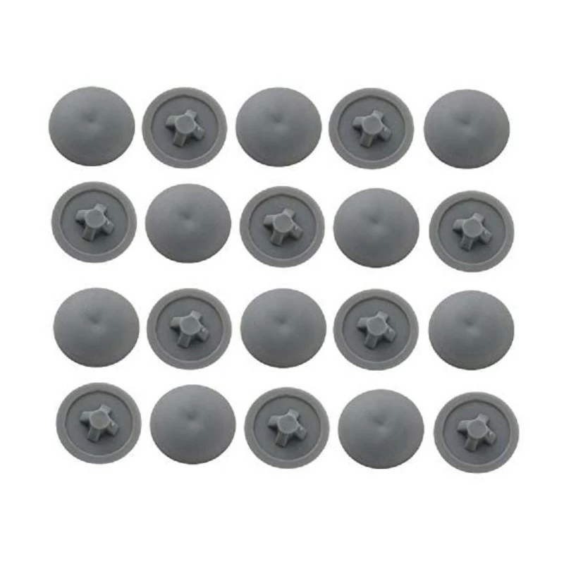 20x CACHE VIS PLASTIQUE GRIS CRUCIFORME T2 POZIDRIV CAPUCHON