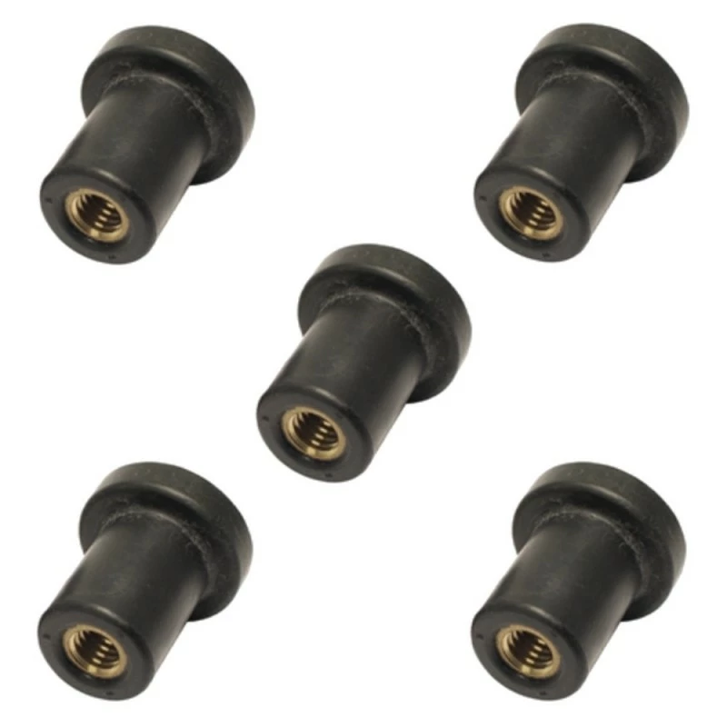 Néoprène Et Caoutchouc 5x écrou Caoutchouc M3 M4 M5 M6 M8 Silent Bloc Voiture Moto Carenage Pare Brise