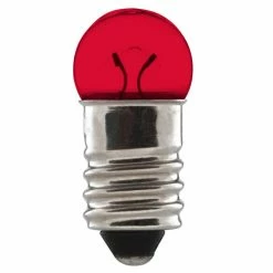Verre Ampoule 6V 0.6W E10 Rouge Feu Dynamo Arrière Vélo à Visser