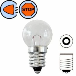 Verre Ampoule 6V 2W E10 à Visser