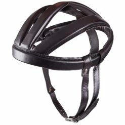Simili Cuir CASQUE BOUDIN VINTAGE NOIR REPRODUCTION VELO COURSE ANNEE 60 70 LEROICA CASQUETTE