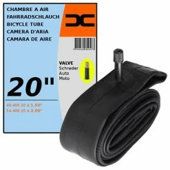 Butyle CHAMBRE A AIR VELO 20 X 1,50-2,00" (40/54-406) VALVE SCHRADER 35MM VTT BMX ROUTE