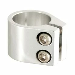 Aluminium Collier Serrage Tige De Selle Attache BMX Argent Ø28.6 Ø31.8 Vélo Cycle