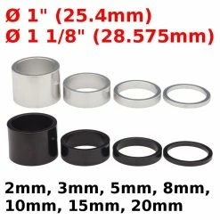 Aluminium Entretoise Direction Diamètre 1" Et 1 1/8"