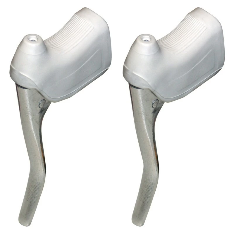 Aluminium KIT LEVIER DE FREIN ET REPOSE MAIN PAIRE COCOTTE VINTAGE VELO COURSE 22.2MM ALU – Image 3