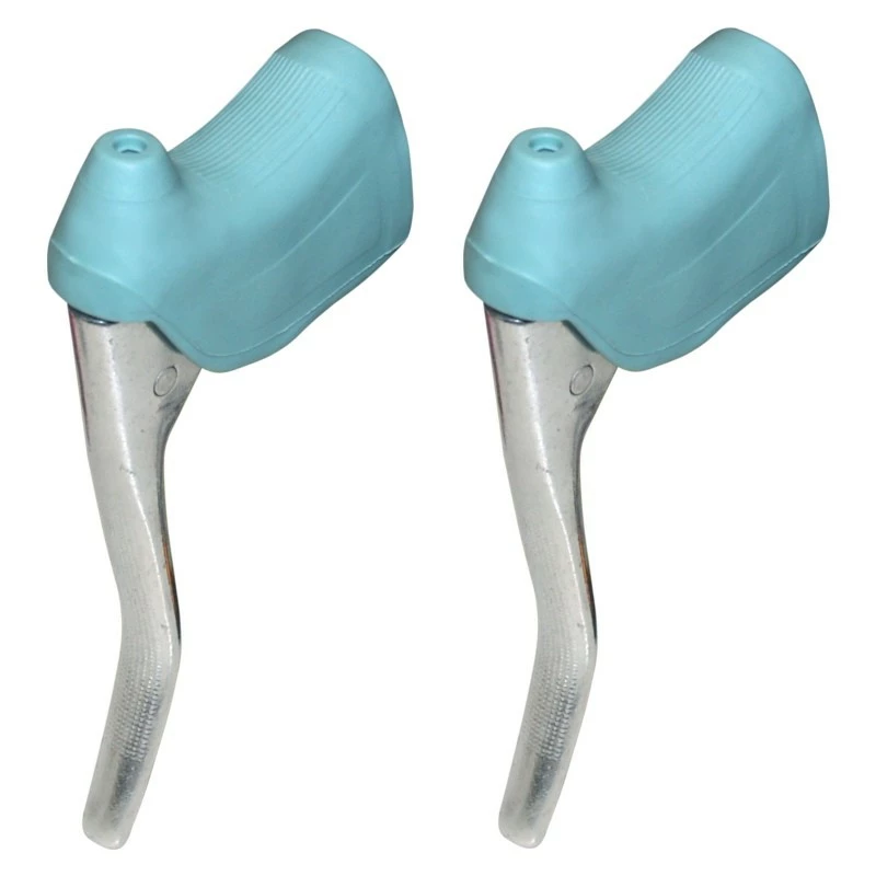 Aluminium KIT LEVIER DE FREIN ET REPOSE MAIN PAIRE COCOTTE VINTAGE VELO COURSE 22.2MM ALU – Image 5