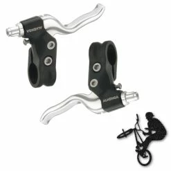 Nylon/Aluminium Leviers De Frein BMX Deux Doigts 70 Mm