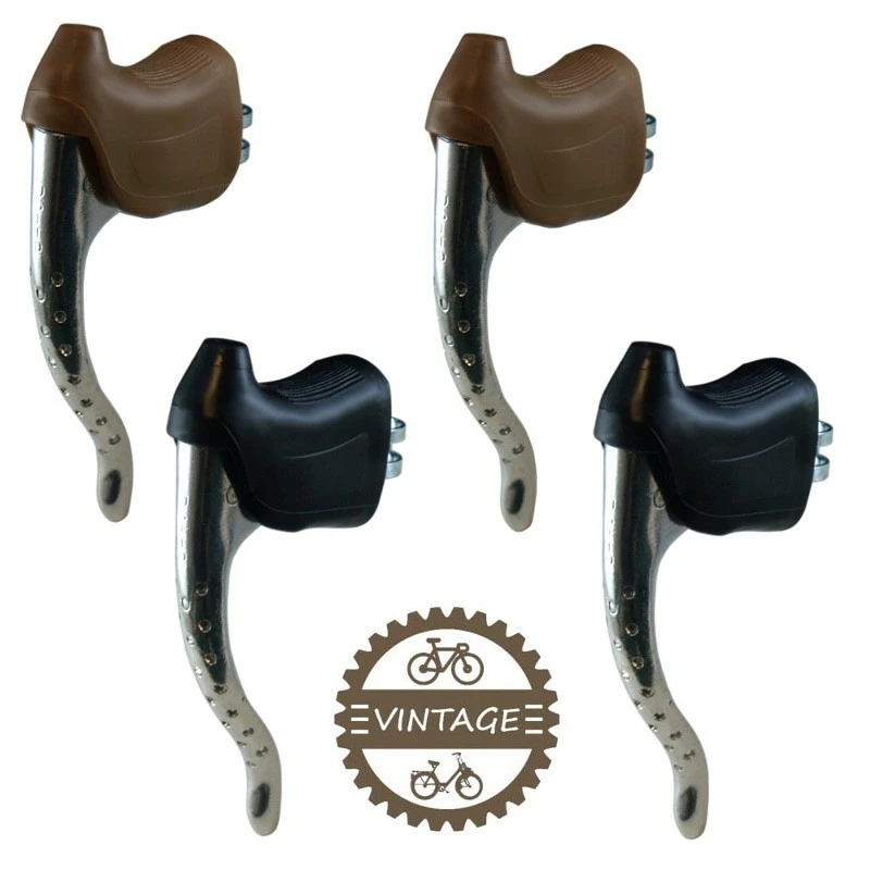 Levier De Frein Vélo Aluminium 22mm Perforé Tirage Haut Ville Route Vintage – Image 3