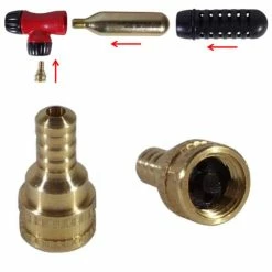 Laiton Raccord SCHRADER De Cartouche CO2