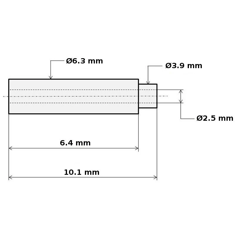 Laiton Serre Câble D4 L4 - D6 L10 – Image 2