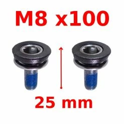 Acier Inoxydable Vis De Serrage Manivelle M8x100 SHIMANO